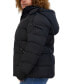 ფოტო #3 პროდუქტის Plus Size Faux-Fur-Trim Hooded Puffer Coat