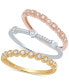 3-Pc. Set Diamond Stacking Rings (3/8 ct. t.w.) in 14k Gold, White Gold & Rose Gold