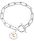 ფოტო #1 პროდუქტის Sterling Silver & 18k Gold-Plated Vermeil Logo Charm Chain Bracelet