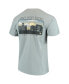 Фото #4 товара Men's Gray Army Black Knights Team Comfort Colors Campus Scenery T-shirt