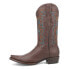 Фото #3 товара Dingo Gold Rush Leather Embroidered Snip Toe Cowboy Mens Brown Casual Boots DI1