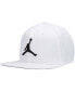 Фото #6 товара Men's White Jumpman Pro Logo Snapback Adjustable Hat