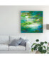 Фото #3 товара Sheila Finch Water Lily Pond 2 Canvas Art - 19.5" x 26"