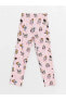 Gömlek Yaka Minnie Mouse Baskılı Uzun Kollu Kız Çocuk Pijama Takımı