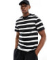 Фото #2 товара Jack & Jones stripe t-shirt in black and white