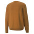 Puma Players' Lounge Knit Graphic Crew Neck Long Sleeve Sweater Mens Orange 535