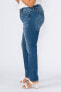 Фото #1 товара Plus Size High Rise Straight Jeans