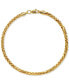 Фото #1 товара Wheat Link Chain Bracelet in 14k Gold