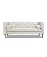 Фото #2 товара Diane 84" Upholstered Bench Seat Tufted Tuxedo Sofa with Bolster Pillows