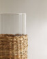 Tumbler with rattan base