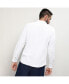 Men's Chalk White Embossed Micro Check Shirt Белый, Средний - фото #6