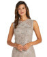 ფოტო #3 პროდუქტის Women's Long Embellished Illusion-Detail Lace Gown