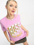 Фото #1 товара BOSS Orange varsity logo oversized t-shirt in pink