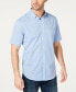 Фото #1 товара Men's Texture Check Stretch Cotton Shirt, Created for Macy's