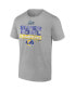 Men's Heathered Gray Los Angeles Rams Super Bowl LVI Champions Locker Room Trophy Collection T-shirt S - фото #3