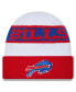 Фото #1 товара Men's White, Red Buffalo Bills 2023 Sideline Tech Cuffed Knit Hat