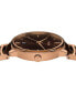 ფოტო #2 პროდუქტის Unisex Swiss Centrix Brown Ceramic & Rose Gold PVD Bracelet Watch 40mm