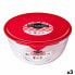 Круглая коробочка для завтраков с крышкой Ô Cuisine Prep&store Ocu Красный 2 L 22 x 22 x 11 cm Cтекло (3 штук)