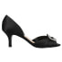 Фото #1 товара Nina Corrine Peep Toe Evening Pumps Womens Black Dress Casual CORRINE-BLACK