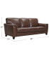 Фото #21 товара Brayna 88" Classic Leather Sofa, Created for Macy's