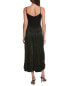 Фото #2 товара Michael Kors Crushed Satin Charm Slip Dress Women's 10