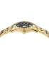 ფოტო #2 პროდუქტის Men's Swiss Greca Time GMT Gold Ion Plated Stainless Steel Bracelet Watch 41mm