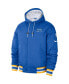 ფოტო #3 პროდუქტის Men's Royal, White Brooklyn Nets 2022/23 City Edition Courtside Bomber Full-Zip Hoodie Jacket