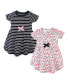 Infant Girl Organic Cotton Short-Sleeve Dresses 2pk, Ditsy Floral