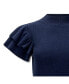 ფოტო #8 პროდუქტის Women's Mock Neck Flutter Sleeve Sweater Dress