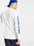 Фото #3 товара Polo Ralph Lauren Sports capsule arm logo long sleeve top in white