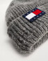 Фото #8 товара Tommy Jeans soft ready beanie hat in grey