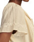 ფოტო #5 პროდუქტის Women's Embroidered Flutter-Sleeve Top