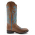 Фото #3 товара Ferrini Ella Embroidery Square Toe Cowboy Womens Brown Casual Boots 8109310