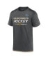 ფოტო #2 პროდუქტის Men's Charcoal Vegas Golden Knights 2024 NHL Winter Classic Authentic Pro Tech T-shirt