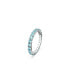 Crystal Round Cut Blue Matrix Ring