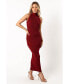 ფოტო #3 პროდუქტის Women's Renee High Neck Midi Dress