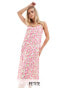 Фото #1 товара Vero Moda Petite cami midi dress in pink floral