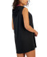 ფოტო #2 პროდუქტის Women's Sleeveless Full-Zip Hoodie Cover-Up