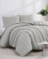 Фото #1 товара Dhara 3 Piece Textured Duvet Cover and Sham Set, Full/Queen