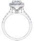 Фото #3 товара Diamond Halo Bridal Set (2 ct. t.w.) in 14k White or Yellow Gold