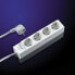 SCHROFF 60110-201 - Basic - 1U - Horizontal/Vertical - Aluminium - Grey - 4 AC outlet(s)