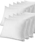 Circles Home 100% Cotton Breathable Pillow Protector with Zipper – White (12 Pack)