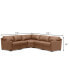 Фото #8 товара Radley 113" 5-Pc. Leather Wedge L Shape Modular Sectional, Created for Macy's