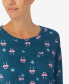 ფოტო #4 პროდუქტის Women's Long Sleeve Crew Neck Pajamas Set