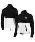 Women's Black, White Portland Timbers Harbor Raglan Half-Zip Jacket