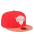 ფოტო #3 პროდუქტის Men's Red, Peach New York Knicks Tonal 59FIFTY Fitted Hat