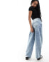 Фото #8 товара Miss Selfridge Petite baggy jean in acid wash