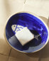 Blue soap dish