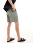 New Look seersucker shorts in light khaki