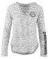 Фото #1 товара Women's Purdue Boilermakers Spacedye Lace Up Long Sleeve T-Shirt